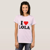 T-shirt J'aime Lola (Devant entier)