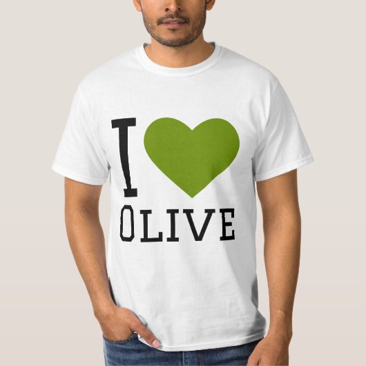 T-shirt J'aime l'olive (Devant)
