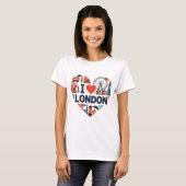 T-shirt j'aime londres t shirts uk - I ❤️ LONDON Tee (Devant entier)