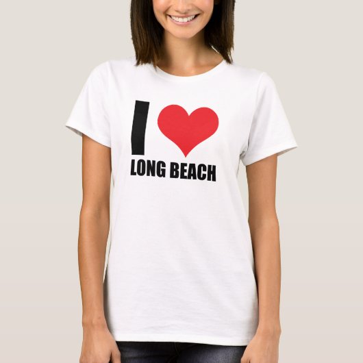 T-shirt J'aime Long Beach (Devant)