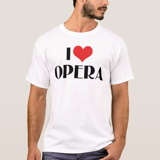 T-shirt J'aime l'opéra (Devant)