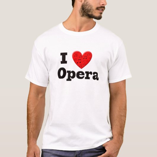T-shirt J'aime l'opéra (Devant)