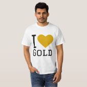 T-shirt J'aime l'or (Devant entier)