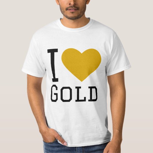 T-shirt J'aime l'or (Devant)