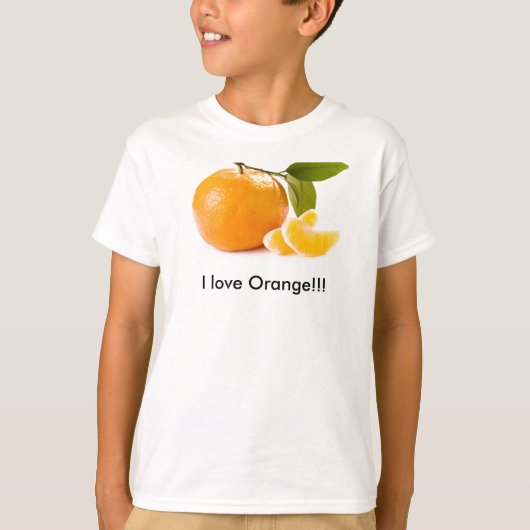 T-shirt J'aime l'orange ! ! ! (Devant)