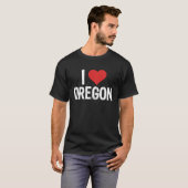 T-shirt J'aime l'Oregon (Devant entier)