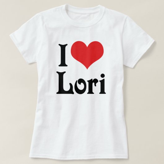 T-shirt J'aime Lori (Design devant)