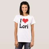 T-shirt J'aime Lori (Devant entier)