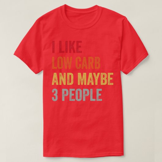T-shirt J'aime Low b Peut-être 3 personnes (Design devant)
