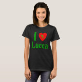 T-shirt J'aime Lucca Italie (Devant entier)