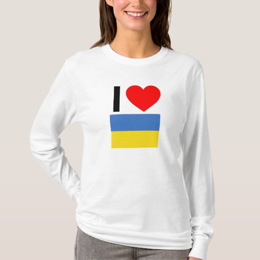 T-shirt j'aime l'ukraine (Devant)
