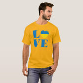 T-shirt J'aime l'Ukraine (Devant entier)