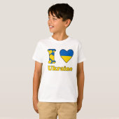 T-shirt J'aime l'Ukraine (Devant entier)