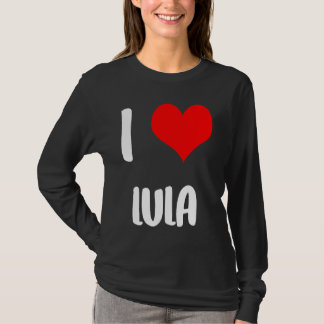 T-shirt J'aime LULA valentin désolé mesdames les gars cœur