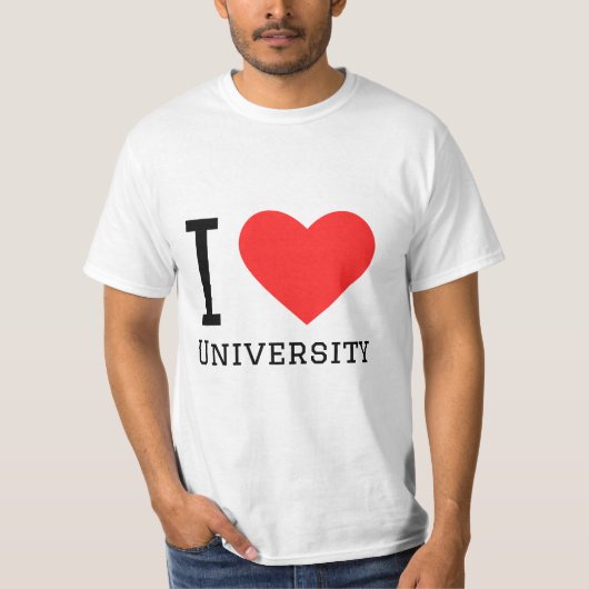 T-shirt J'aime l'université (Devant)