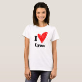 T-shirt J'aime Lyon (Devant entier)