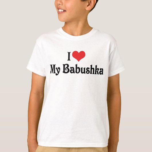 T-shirt J'aime ma babouchka (Devant)
