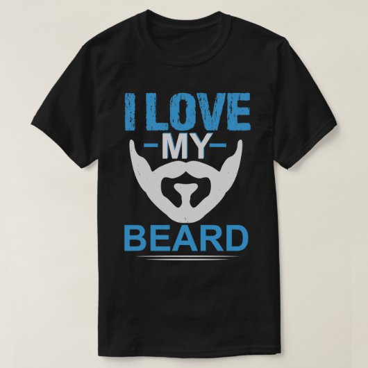 T-shirt J'aime ma barbe (Design devant)