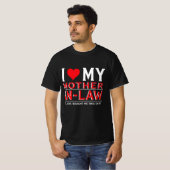 T-shirt J'aime ma belle-mère (Devant entier)