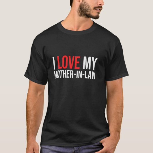 T-shirt J'aime ma belle-mère (Devant)