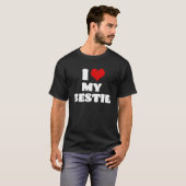 T-shirt J'Aime Ma Bestie Si J'Aime Mes Meilleurs Amis Fore (Devant entier)