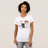 T-shirt J'aime ma Biewer Terrier (Devant entier)
