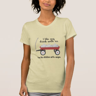 T-shirt J'aime ma boisson avec des glaçons