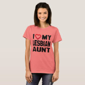 T-SHIRT J'AIME MA CHANCE LESBIENNE - (Devant entier)