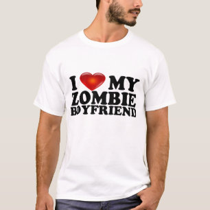 T-shirt J'aime ma chemise de FB de zombi