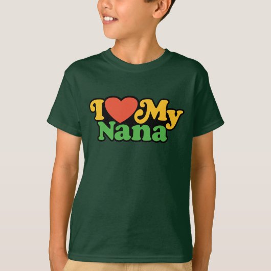 T-shirt J'aime ma chemise de Nana (Devant)