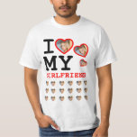 T-shirt J'aime ma chemise de petite amie<br><div class="desc">Faites votre propre Zazzle J'aime ma chemise de petite amie ! Créez votre propre cadeau d'anniversaire frénétique et amusant. Forcez votre petit ami à porter cette chemise super mignonne tout le temps et découragez-le d'être infidèle. Il recevra beaucoup de compliments à l'école ou au travail. La chemise "J'aime ma petite...</div>