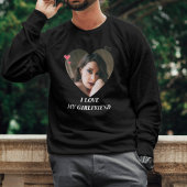 T-shirt J'AIME MA CHEMISE DE PETITE AMIE - mignon cadeau r