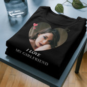 T-shirt J'AIME MA CHEMISE DE PETITE AMIE - mignon cadeau r