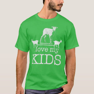 T-shirt J'aime ma chèvre pour enfants (2)