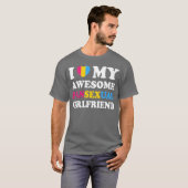 T-shirt J'Aime Ma Famille D'Ami Panual Awesome (Devant entier)