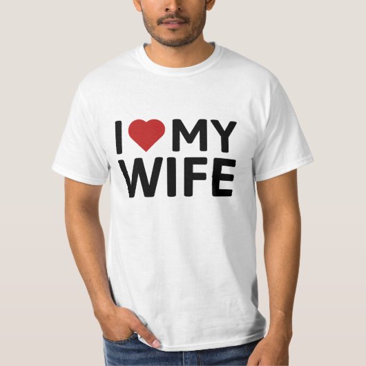 T-shirt J'Aime Ma Femme (Devant)