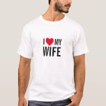 T-shirt J'Aime Ma Femme<br><div class="desc">"I Love My Old Lady" est une conception cardiaque pour les gars lors de cet anniversaire spécial pour mariage. Vous cherchez des chemises pour les couples ? Son et ses tee - shirts ?</div>