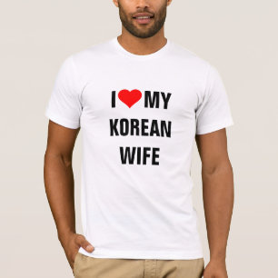 T-shirt J'Aime Ma Femme Coréenne