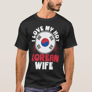 T-shirt J'Aime Ma Femme Coréenne Chaude