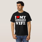 T-shirt J'Aime Ma Femme De Gingembre (Devant entier)