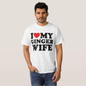 T-shirt J'Aime Ma Femme De Gingembre (Devant entier)