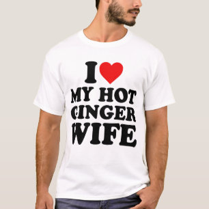 T-shirt J'Aime Ma Femme De Gingembre