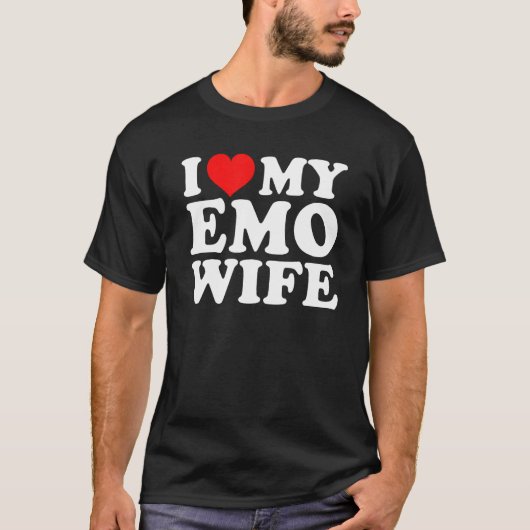 T-shirt J'Aime Ma Femme Emo (Devant)