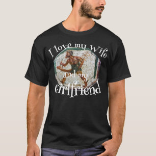 T-shirt J'aime ma femme et ma petite amie