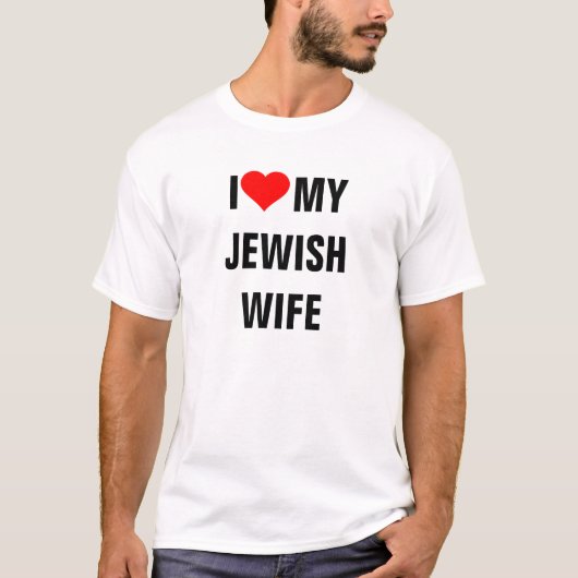 T-shirt J'Aime Ma Femme Juive (Devant)