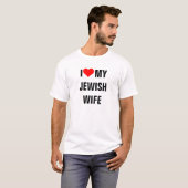 T-shirt J'Aime Ma Femme Juive (Devant entier)
