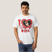 T-shirt J'Aime Ma Femme Personnalisée (Devant entier)