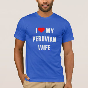 T-shirt J'aime ma femme péruvienne