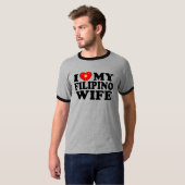 T-shirt J'Aime Ma Femme Philippine (Devant entier)