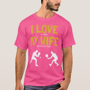 T-shirt J'Aime Ma Femme Plate-forme Padel Tennis Paddlebal